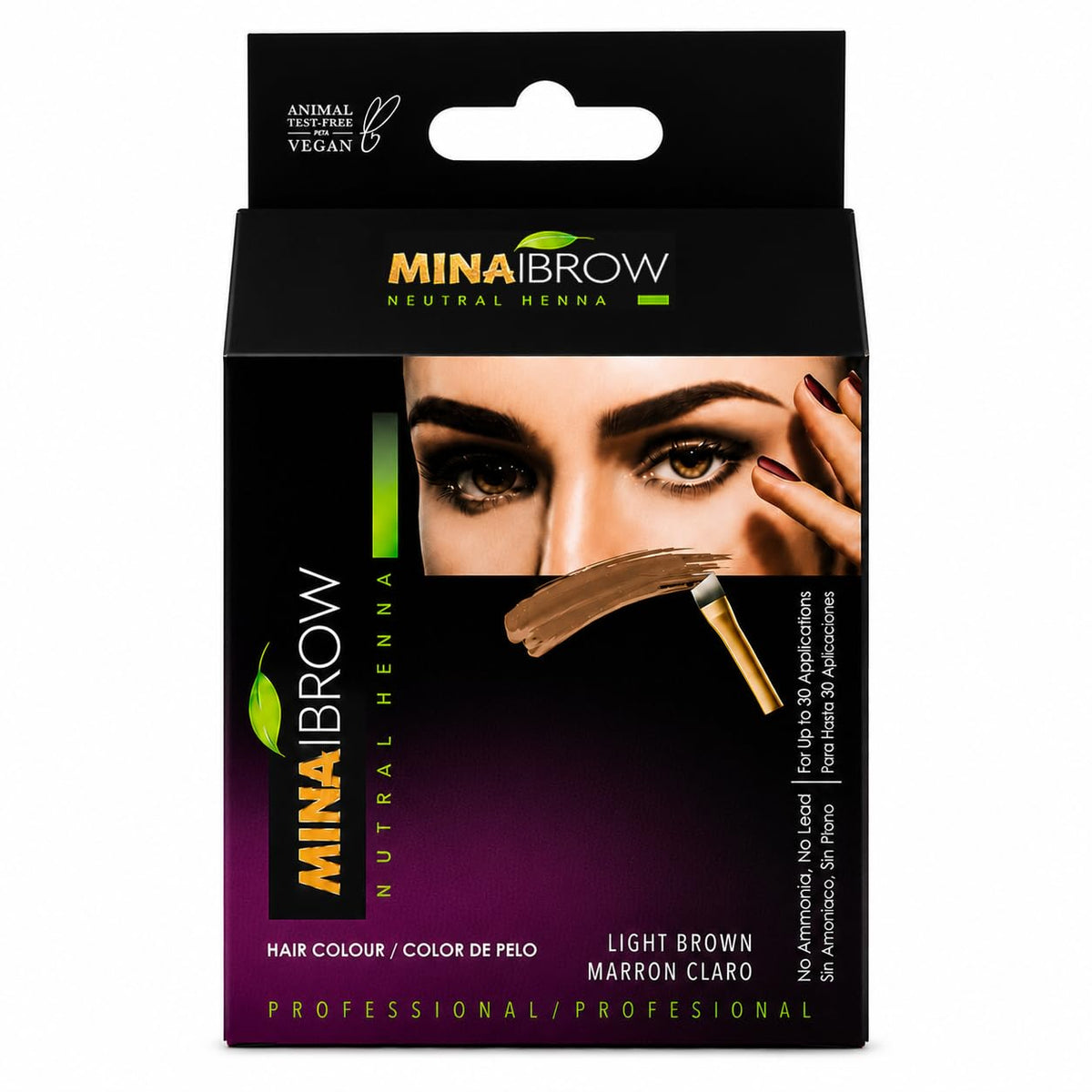 MinaiBrow Professional Henna Tint Kit with mixed henna