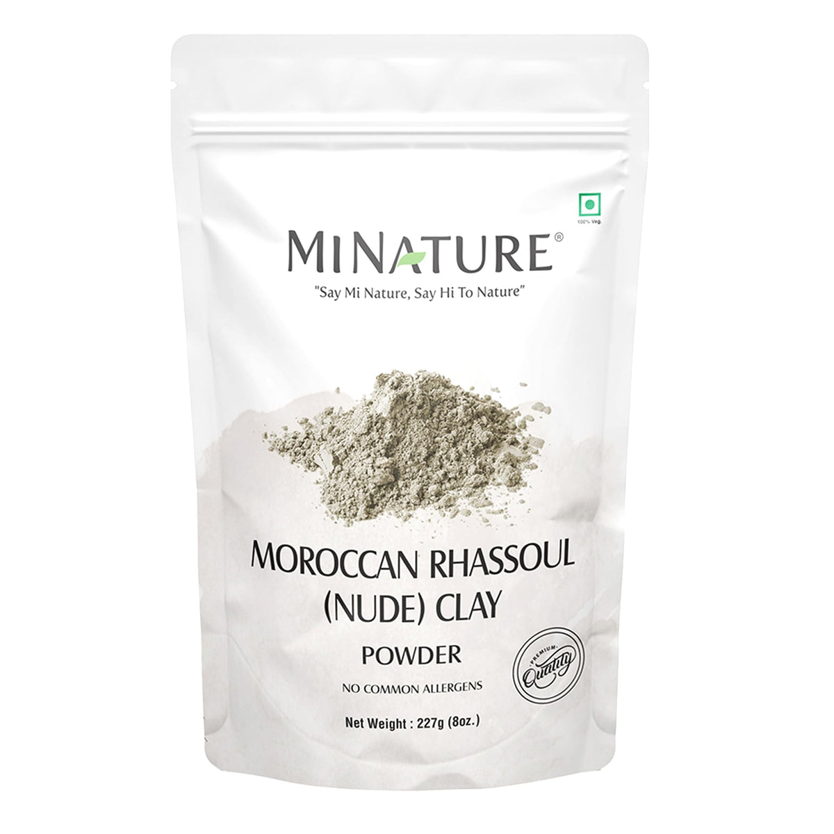 minature Moroccan Rhassoul Nude Clay Powder 227g front view