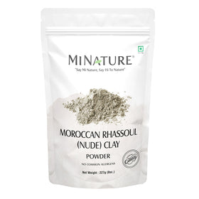 minature Moroccan Rhassoul Nude Clay Powder 227g front view
