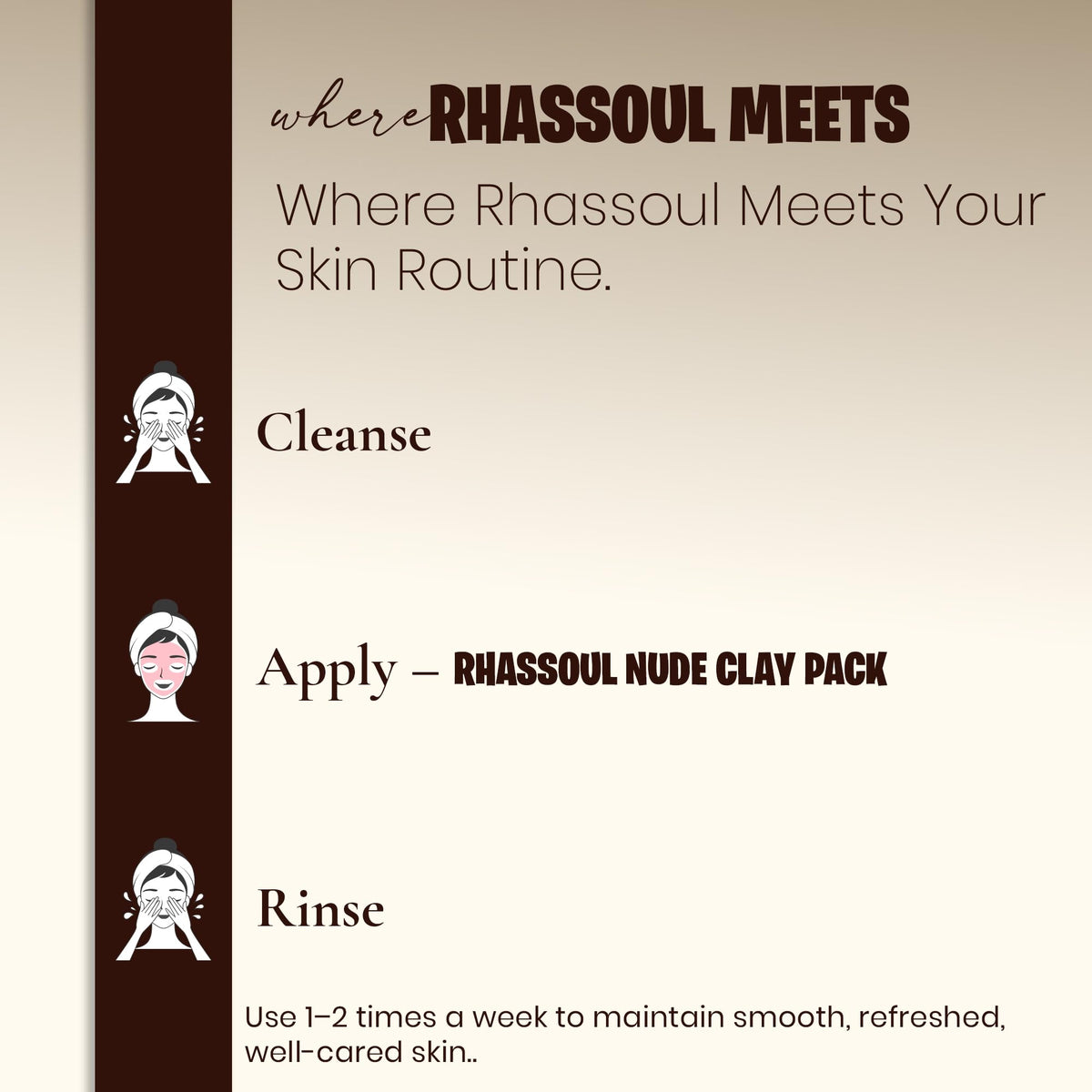 minature Moroccan Rhassoul Nude Clay Powder texture close-up
