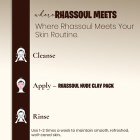 minature Moroccan Rhassoul Nude Clay Powder texture close-up