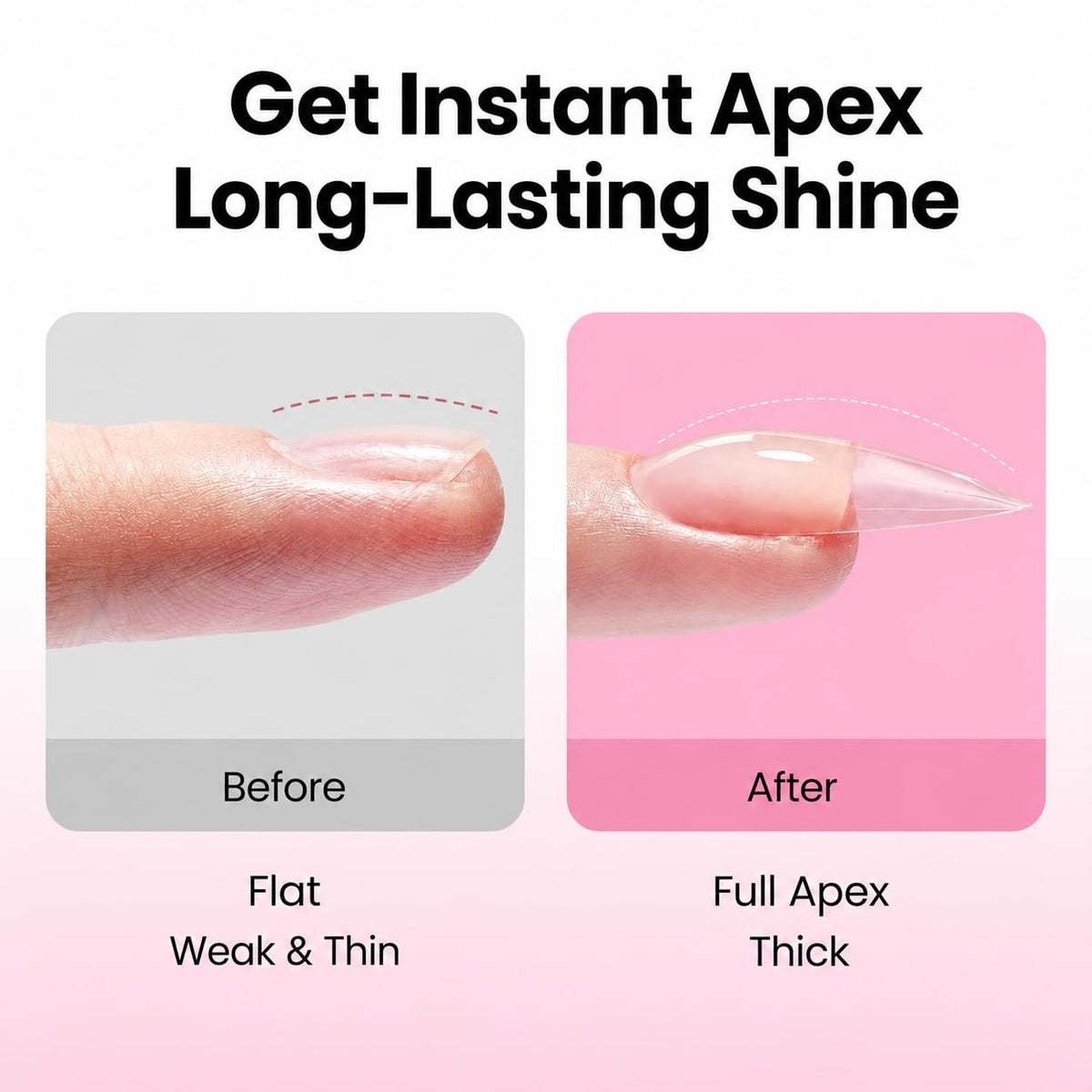 mini curing lamp from beetles Instant Apex Nail Tips Kit