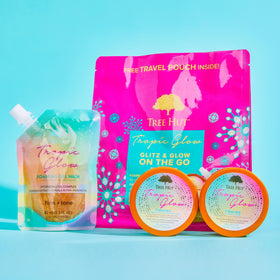 Mini Tropic Glow Sparkling Gel Wash from Tree Hut on a white background