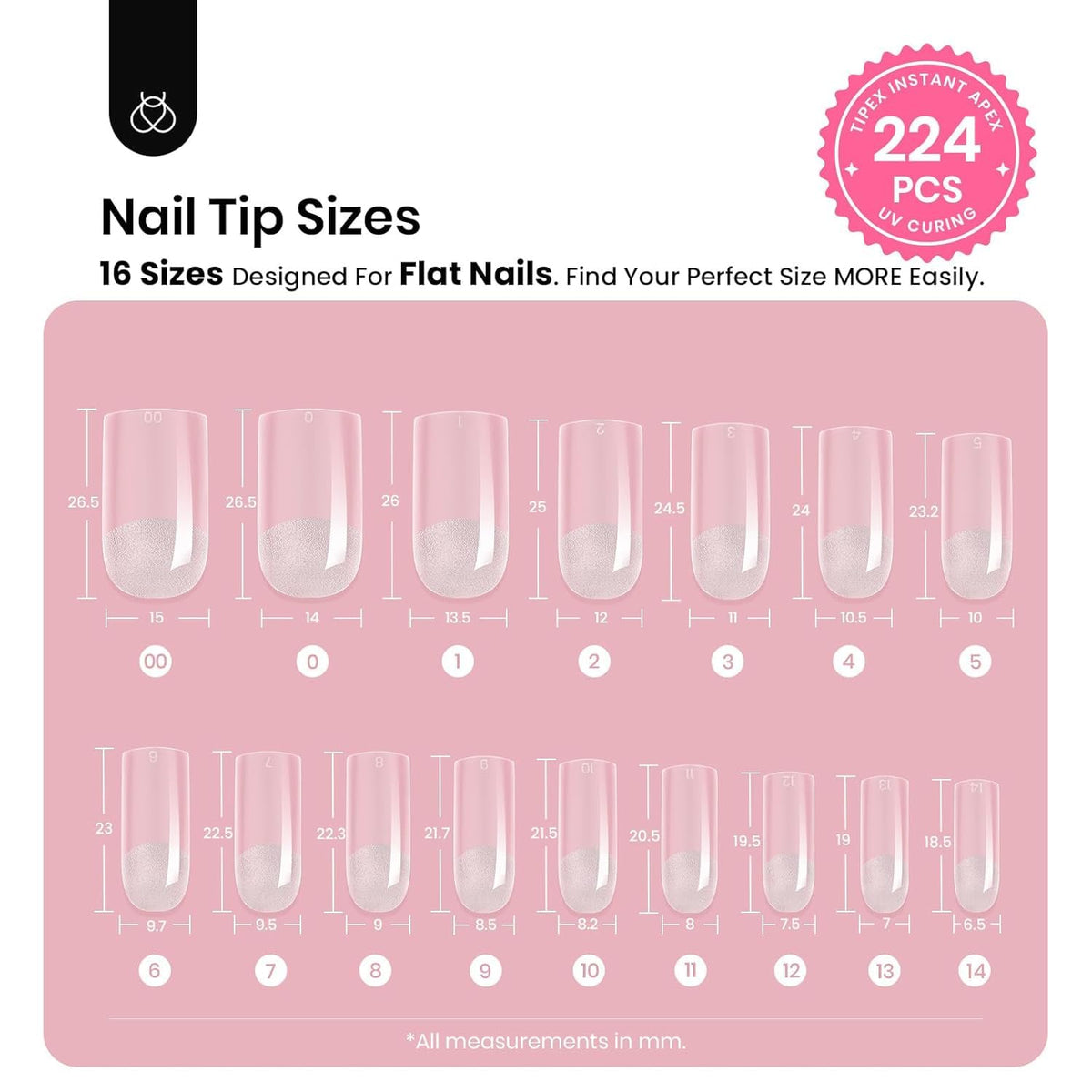 Mini UV lamp included in beetles Gel Polish nail tips kit
