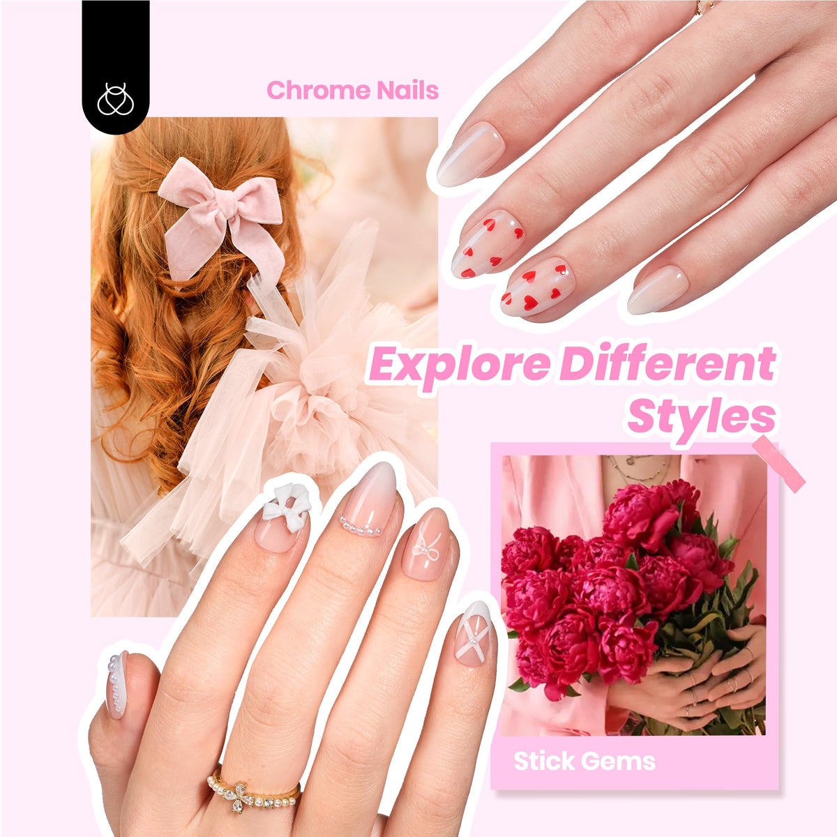 Mini UV Nail Lamp included in the Beetles Press On Nail Kit