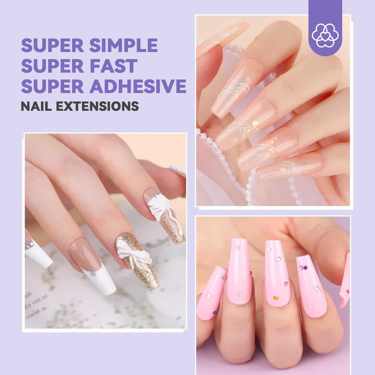 Mini UV nail light from SAVILAND gel nail extension kit