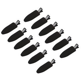 minihope 12 pieces No Bend Hair Clips in black with silicone sleeves