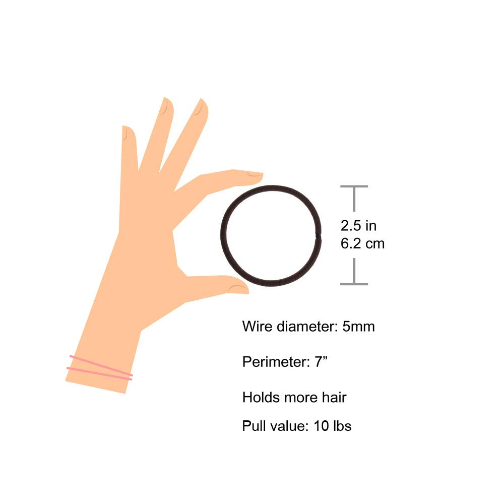 minihope large elastics displayed on a flat surface