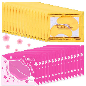 Miniling 30 Pairs Eye Masks & Lip Masks Set packaging front view