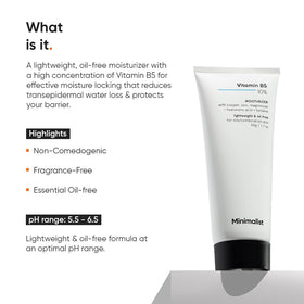 Minimalist 10% Panthenol Face Moisturizer packaging