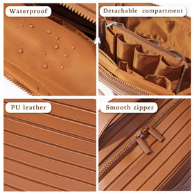 Minoisome Travel Makeup Bag in lifestyle setting