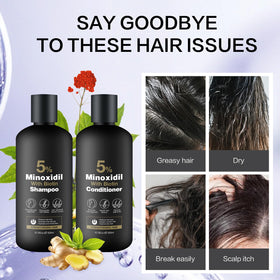 Minoxidil Shampoo & Conditioner Set with natural ingredients