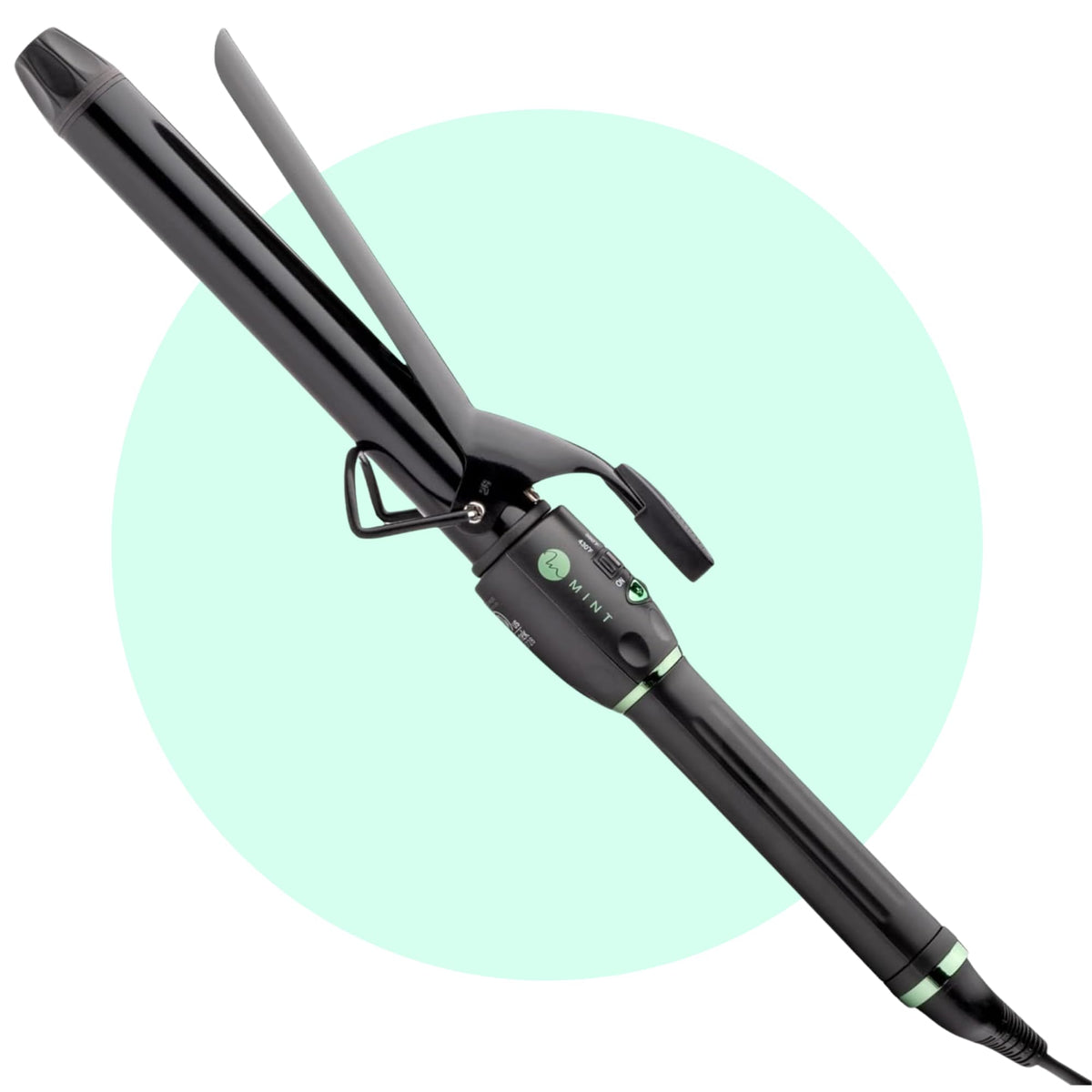 MINT Professional Extra Long Hair Curling Iron front view