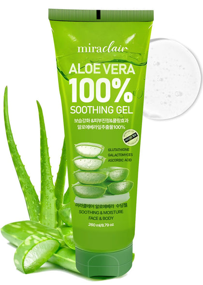 MIRACLAIR Aloe Vera Gel front view in 8.79 oz container