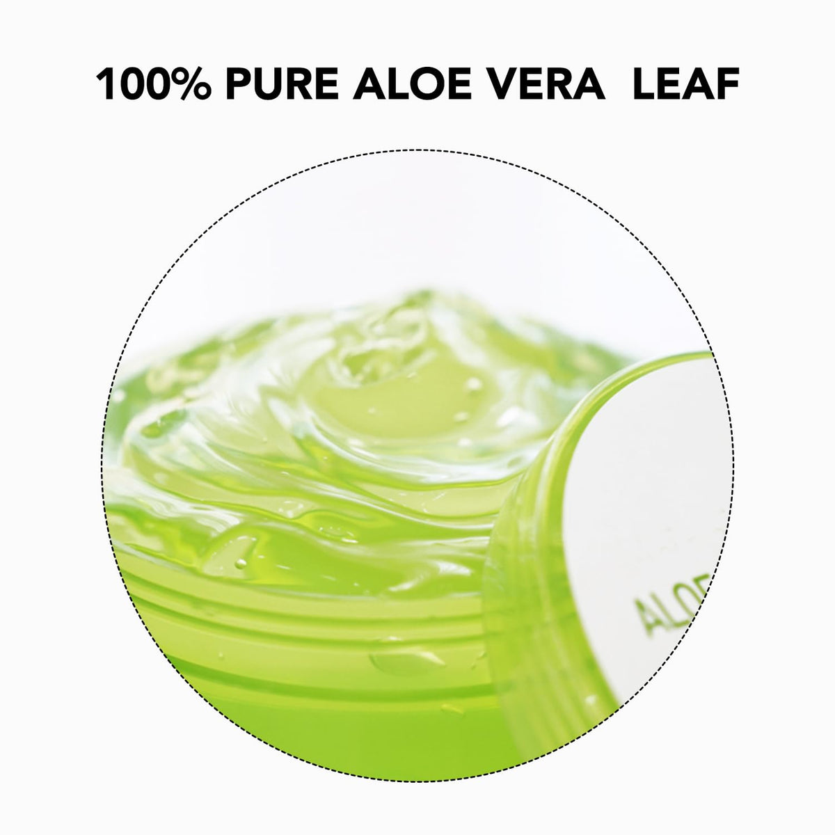 MIRACLAIR Pure Aloe Vera Gel packaging side view