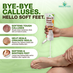Miracle of Aloe Foot Repair Cream 8 Oz packaging