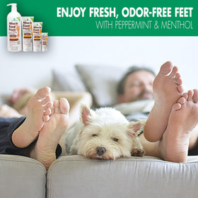 Miracle of Aloe Foot Repair Cream application on feet