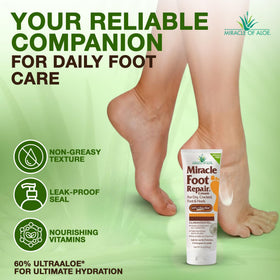 Miracle of Aloe Foot Repair Cream texture close-up