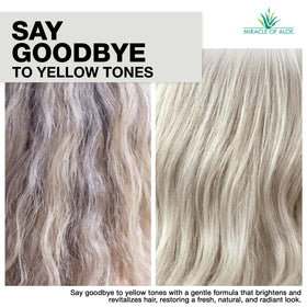 Miracle of Aloe Softly Silver Shampoo side view showing bottle design