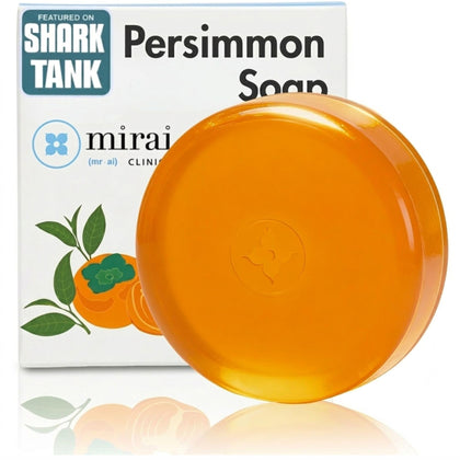 Mirai Persimmon Soap front view with packaging