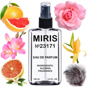 MIRIS Eau de Parfum 100 ml front view with floral design