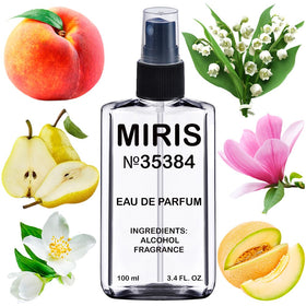 MIRIS Eau de Parfum 100 ml front view with floral design