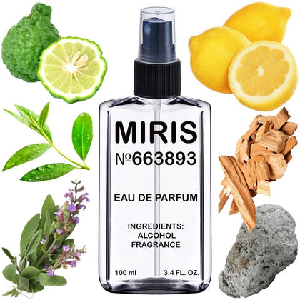 MIRIS Eau de Parfum 100ml front view in recyclable bottle