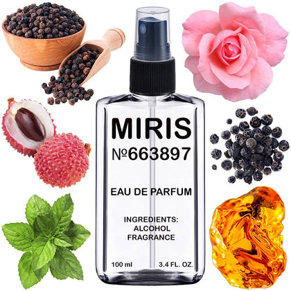 MIRIS Eau de Parfum 100ml front view with floral design