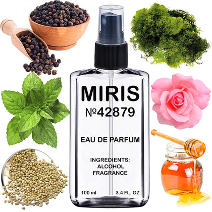 MIRIS Eau de Parfum 100ml front view with floral design