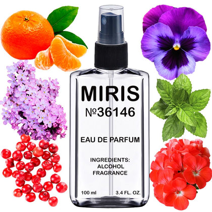 MIRIS Eau de Parfum 100ml front view with floral design
