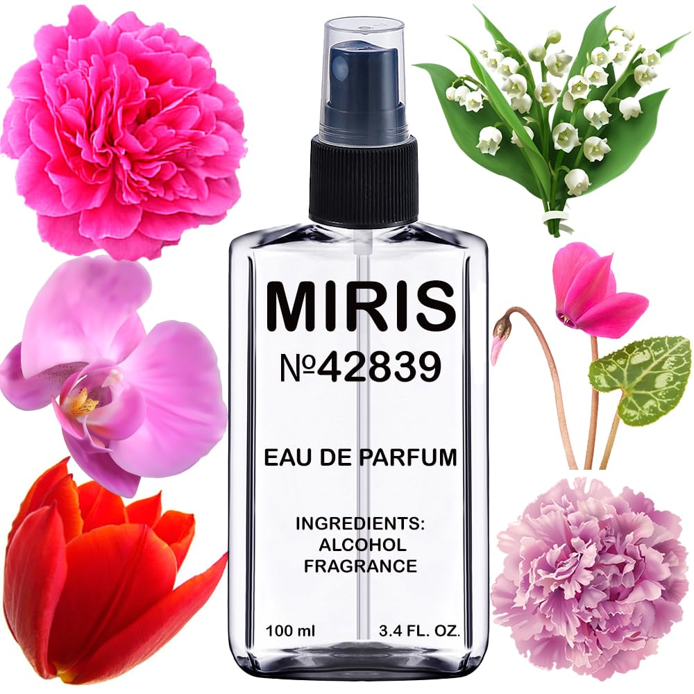 MIRIS Eau de Parfum 100ml front view with floral design