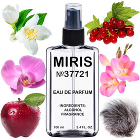 MIRIS Eau de Parfum 100ml front view with floral design