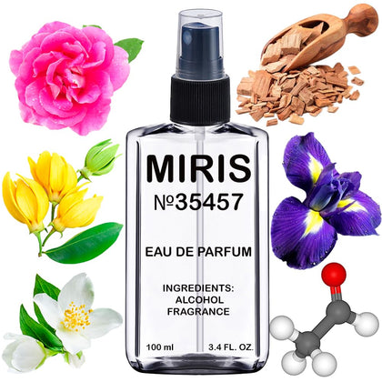 MIRIS Eau de Parfum 100ml front view with floral design