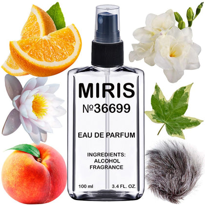 MIRIS Eau de Parfum 100ml front view with floral design