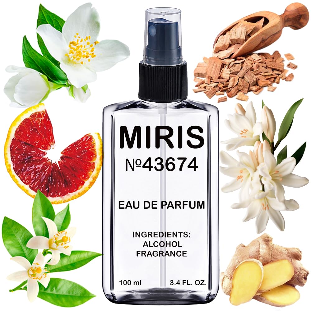 MIRIS Eau de Parfum 100ml front view with floral design