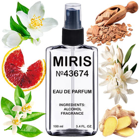MIRIS Eau de Parfum 100ml front view with floral design