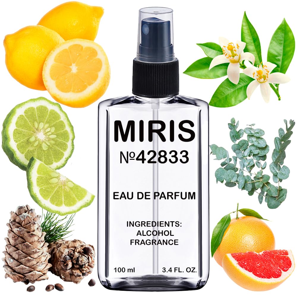 MIRIS Eau de Parfum 100ml front view with floral design