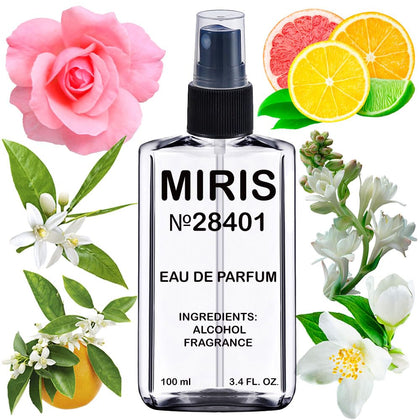 MIRIS Eau de Parfum 100ml front view with floral design
