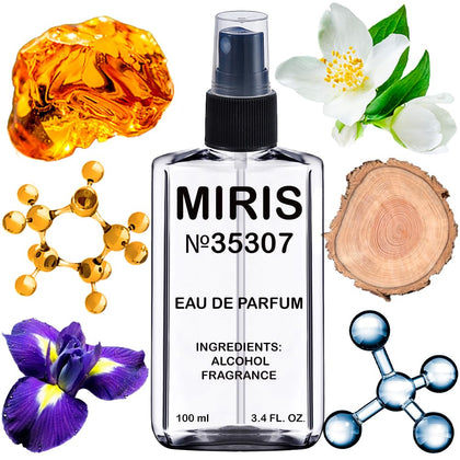 MIRIS Eau de Parfum 100ml front view with floral design