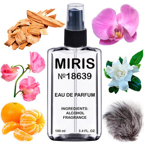 MIRIS Eau de Parfum 100ml front view with floral design
