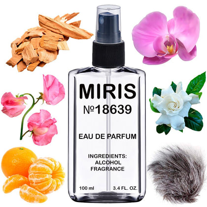 MIRIS Eau de Parfum 100ml front view with floral design