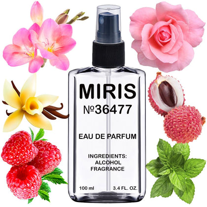 MIRIS Eau de Parfum 100ml front view with floral design