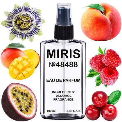 MIRIS Eau de Parfum 100ml front view with floral design