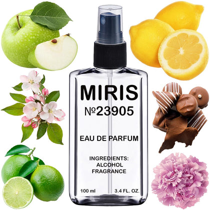 MIRIS Eau de Parfum 100ml front view with floral design