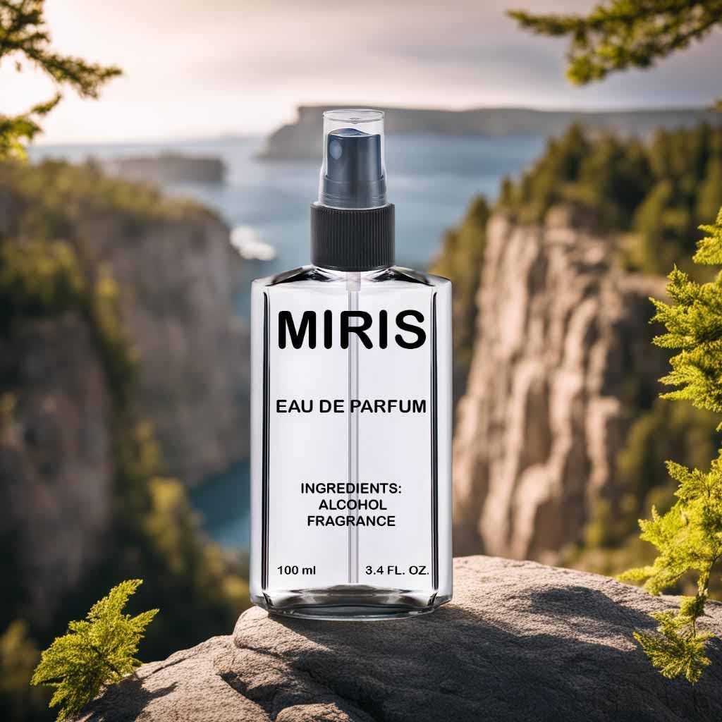 MIRIS Eau de Parfum 100ml with green leaves