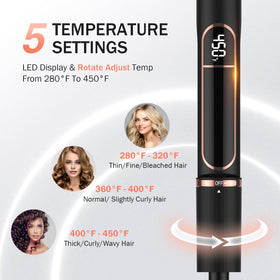 MiroPure Flat Iron Hair Straightener side view showing controls