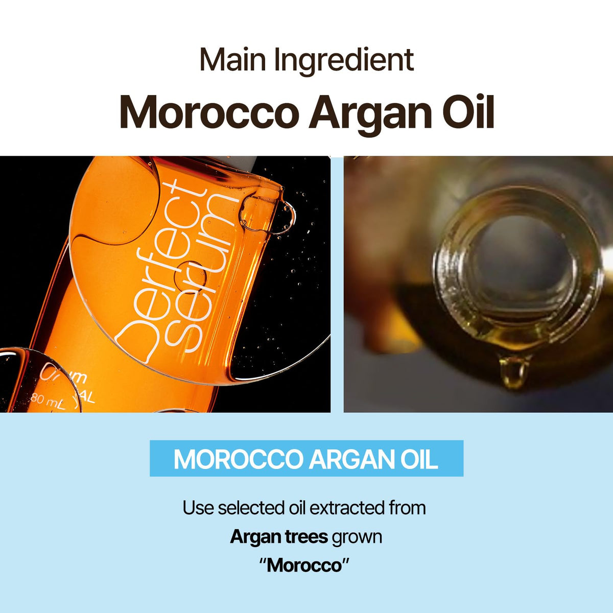 Mise En Scene Perfect Hydrating Serum application on hair