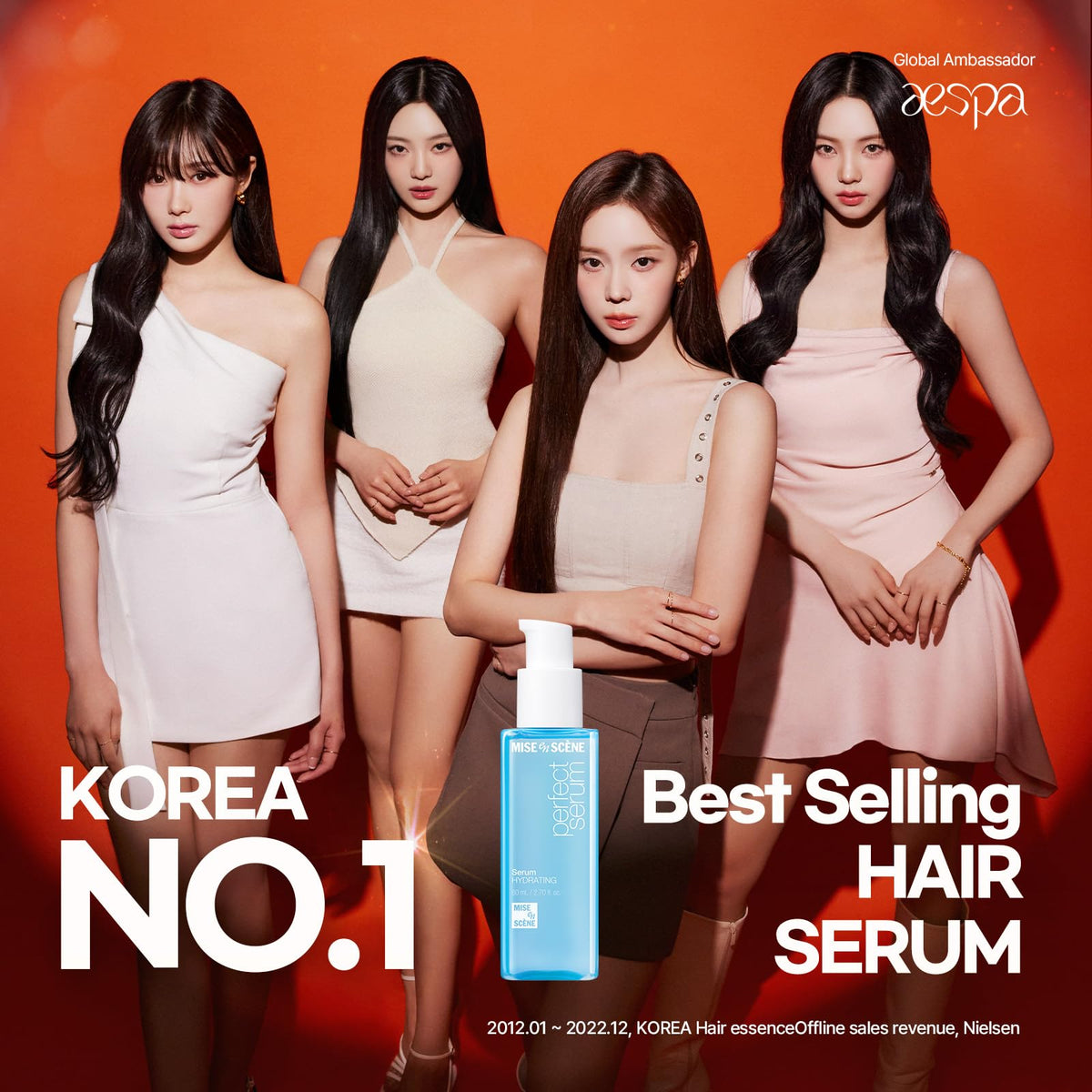 Mise En Scene Perfect Hydrating Serum bottle with citrus scent