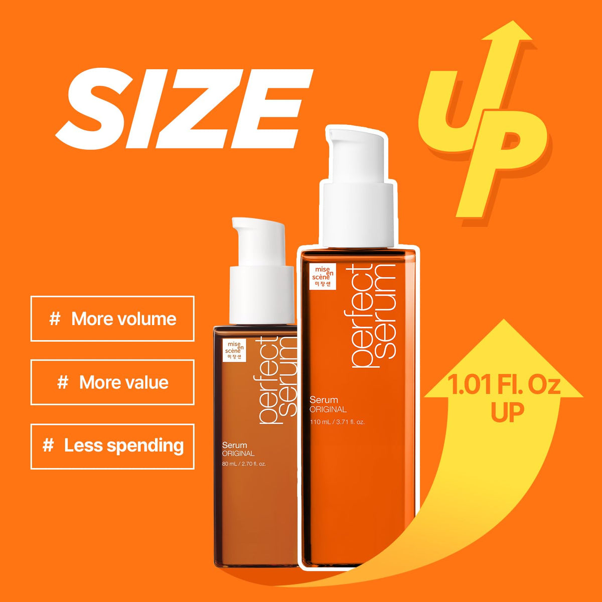 Mise En Scene Perfect Serum Original bottle back view