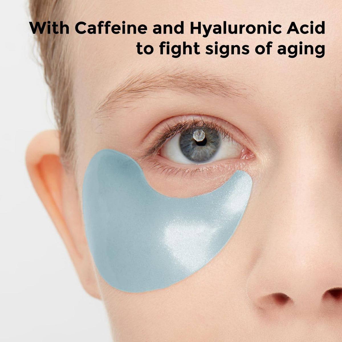 misoli Under Eye Patches applied on under-eye area